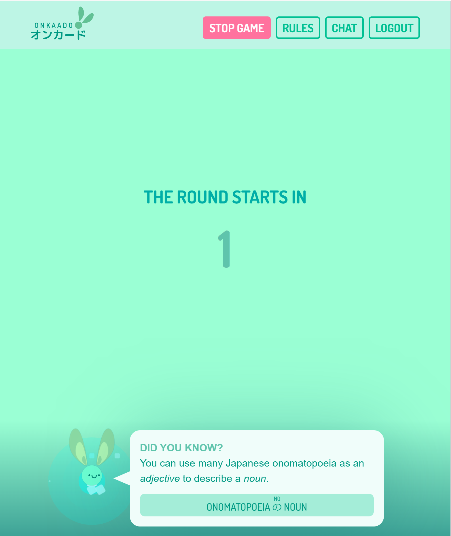 A desktop screenshot of the game starting with a countdown. The fairy mascot is counting.